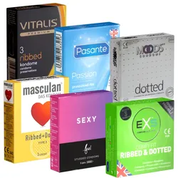 Kondomotheke® Peaks & Valleys SIXPACK stimulierende Kondome (18 Kondome) 18 St