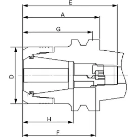 FAHRION Spannzangenfutter JISB6339ADB CP32 BT40-75