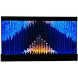JVmoebel Zimmerbrunnen Trennwand Wasser Wände LED Wasserwand Beleuchtete Wand Säulen, Made in Europa weiß