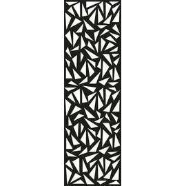 GROJA Designelement Triangle XL 180 x 60 cm Anthrazit/Aluminium