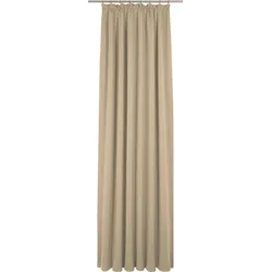 Vorhang ADAM "Uni Light Collection" Gr. 1, beige, B:145cm H:145cm, Baumwolle (Bio-Baumwolle), Gardinen