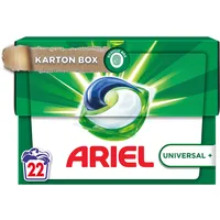 Ariel Allin1 PODS Waschmittelkapseln Universal+, Ausgezeichnete Fleckentfernung Auch Bei Niedrigen Wassertemperaturen, 22 Waschladungen