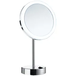 Smedbo Outline Kosmetikspiegel mit Dual-LED-Beleuchtung | mit Stellfuß##Verchromt FK484EP
