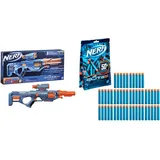 Nerf Elite 2.0 Eaglepoint RD-8 Blaster, 8-Dart Trommel, Abnehmbares Fernrohr und Abnehmbarer Lauf, 16 Nerf Darts, Bolzen & Elite 2.0 50er Dart Nachfüllpackung – 50 Nerf Elite 2.0 Darts