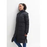 bonprix Daunenmantel mit recycelter Daune, schwarz, Gr.38, Vielseitiger Steppmantel mit Tragefunktion und seitlichen Reißverschlüssen, aus BIONIC-FINISH® ECO
