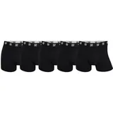Cristiano Ronaldo CR7 Herren Boxer Shorts, 5er Pack - Trunks, Reisetasche, Cotton Stretch, Logobund Schwarz L