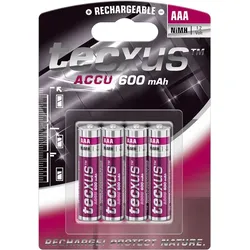Tecxus AAA (Micro)/HR03 - 600 mAh - Nickel-Metallhydrid Akku (NiMH), 1,2 V