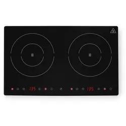 Hendi Induktionskocher Kitchen Line 2 Zonen mit Boost Funktion und 1800/2000W