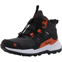 Wanderschuh KASTINGER "FOISKAR MID KTX", Gr. 34, schwarz (raven, flame), sportlich, Schuhe, wasserdicht, reflektierend