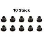 Non-Branded Fahrradrahmen 10 Stück Fahrrad Rahmen Kabel Führung Durchgangs Tüllen Schutz Stopfen schwarz