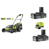 RYOBI AKKU-RASENMAEHER  Hybrid  RY18LMH37A-225   18VOne+ mit 2 x 2,0 Ah Akku