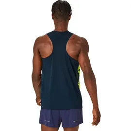 Asics Herren Light Graphic Singlet blau