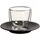 Villeroy & Boch Manufacture Rock Espressoglas mit Untertasse 60 ml schwarz