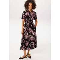 Aniston CASUAL Sommerkleid Schwarz/Rosa 46