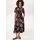 Aniston CASUAL Sommerkleid Schwarz/Rosa 46