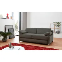 Schlafsofa BALI "Viola", grau, B:181cm, 100% Polyester, Sofas, mit Seitenkissen