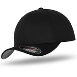 Flexfit Wooly Combed Baseballkappe, black, L/XL