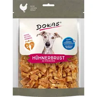 Dokas Sparpaket: 2x170g Dokas Hühnerbrust in Stücken Hundesnacks