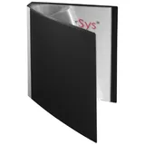 FolderSys DIN A4 40 Hüllen Schwarz