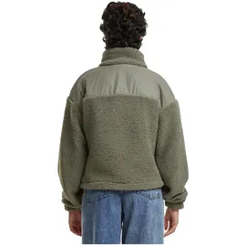 URBAN CLASSICS Ladies Sherpa Mix Jacket palegreen, L