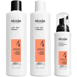 Nioxin System 4 Scalp + Hair Thickening - Haarpflege für coloriertes, sichtbar dünner werdendes Haar Haarpflegeset 