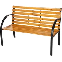Mojawo Edle und Massive Parkbank aus Metall und Holz
