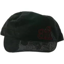 AFI - A Fire Inside Damen und Herren Hardcore Punkrock-Band Baumwoll-Cap im millitärischem Schnitt FC107691AFI Schwarz - One-Size