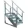 Kaminbau Mierzwa Treppe Freistehend 5 Stufen 120 cm Edelstahl
