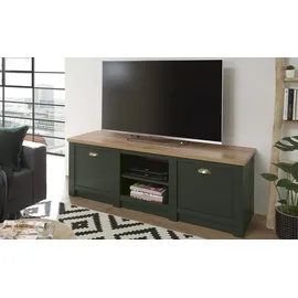 Möbel Kraft TV-Lowboard ¦ grün ¦ Maße (cm): B: 152 H: 51 T: 45