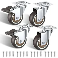 HOLKIE Möbelrollen 50 mm 4er Set 120 kg