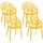 CLP Gartenstuhl Hope Sessel 59 x 59 x 80 cm gelb 4 St.