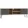 Forte Neyle TV-Lowboard 163,1 cm Schwarz Holzwerkstoff