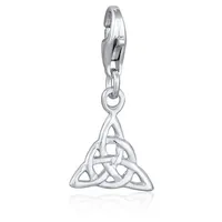 Nenalina Charm Anhänger Keltischer Knoten 925 Sterling Silber (Farbe: Silber)