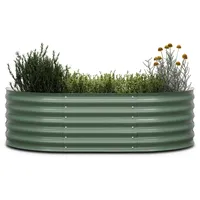 Blumfeldt High Grow Extended Hochbeet 150x43x60 cm Stahl-Wellblech Einfacher