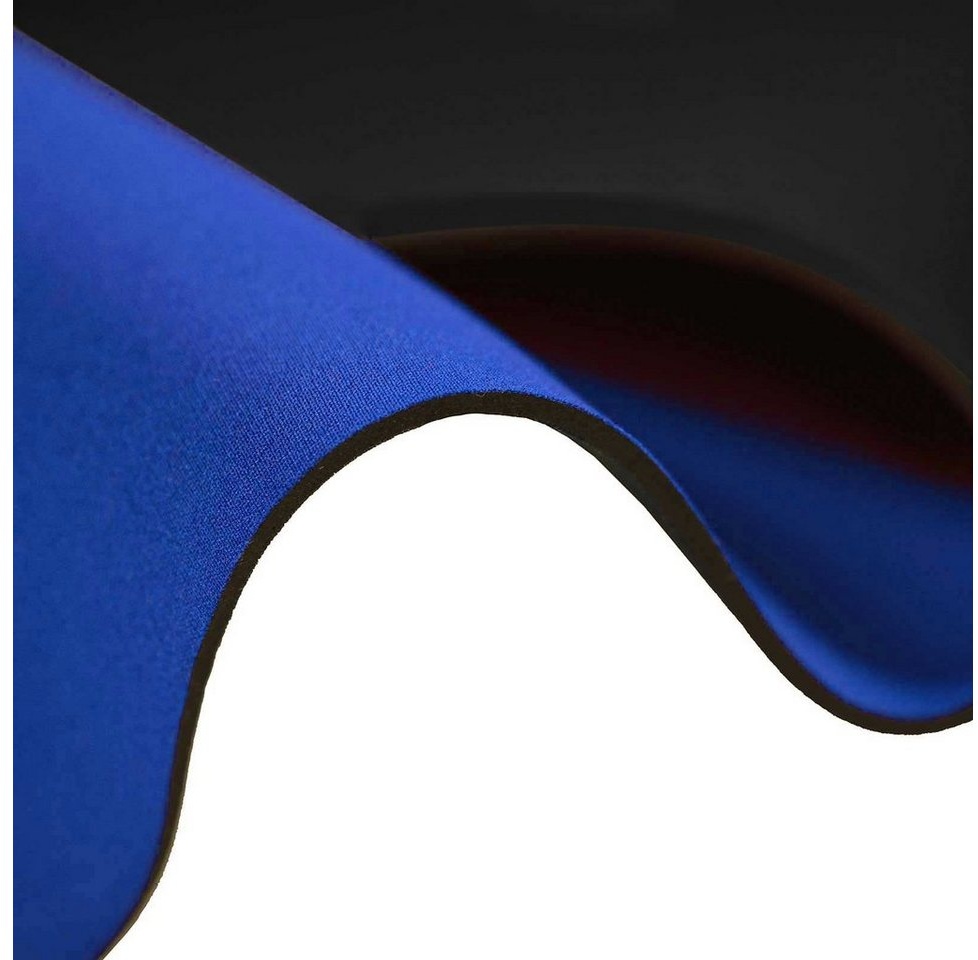 maDDma Stoff 0,5m Neopren-Stoff 130cm 3mm, schwarz-königsblau blau|bunt|schwarz