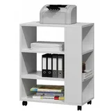 matkam Druckertisch 60 x 40 x 74 cm Weiß