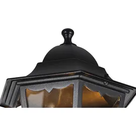 QAZQA Außenlaterne Aluminium 220 cm 2-flammig IP44 inkl. E27 schwarz