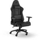 CORSAIR TC100 Gaming-Stuhl mit Stoffbezug schwarz - Gaming Stuhl mit Lendenkissen und abnehmbaren Nackenkissen aus Memory Schaumstoff