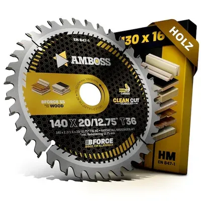 1x HM Kreissägeblatt - 140 x 2.2/1.6 x 20 Z36 WZ | Amboss HM Tischkreissägeblätter WZ