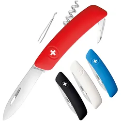 SWIZA Schweizer Messer D01 - 4 Farben Taschenmesser Klappmesser 6 Funktionen Farbe: Rot