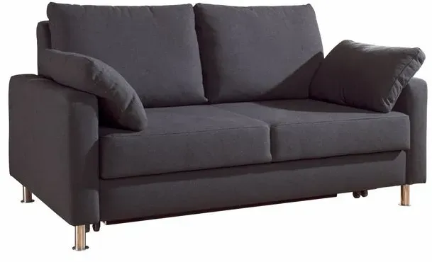 bali Schlafsofa Rom Stoff Grau Anthrazit 160 cm