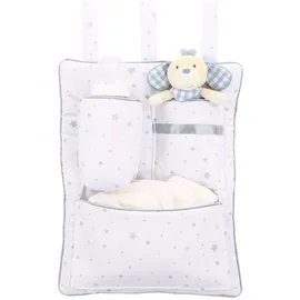 babybay Utensilo für alle Modelle, weiß Sternemix sand/azurblau