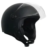 Jethelm Helm Motorradhelm RALLOX 229-2 Größe XL Chopper ATV matt schwarz