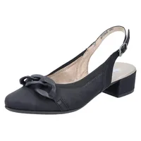Rieker Damen 47068 Halbschuhe, Schwarz, 41 EU