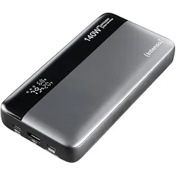 Intenso Powerbank HE25000 mit Schnell-Ladefunktion, PD 3.1 Unterstützung bis 140 W, USB-C Ladekabel inkl.
