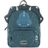 Trixie Rucksack - wasserdichter Schulranzen - Mr. Triceratops - Dino - Blau