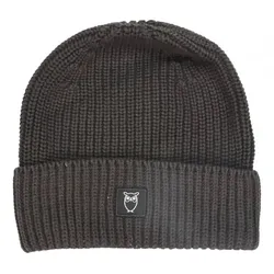 KnowledgeCotton Apparel Beanie Baumwolle Chocolate Plum