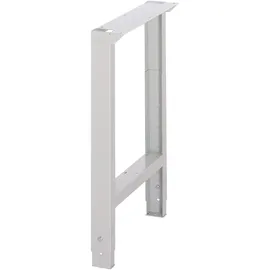 tecwerk Werkbankfuß Metall 70/120 mm lichtgrau verstellbar H750-1100