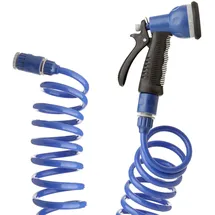 Tatay Spiralschlauch-Set 10 m blau