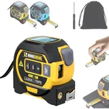3-in-1 Laser-entfernungsmesser – Reichweite Bis Zu 40 M – Mit Laser-fadenkreuz – Maßband – Speicher Für 20 Messwerte – Crezuo